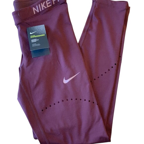 Nike Pro Hyperwarm Dri-FIT Leggings Womens Activewear Training Tights- M- NWT - Picture 2 of 12